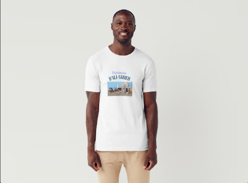 A vendre t-shirt plus maquette flocage patrimoine d'ali-sabieh