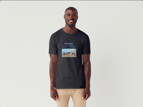 A vendre t-shirt plus maquette flocage patrimoine d'ali-sabieh