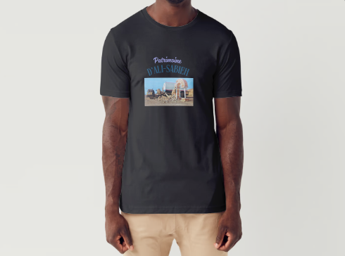 A vendre t-shirt plus maquette flocage patrimoine d'ali-sabieh