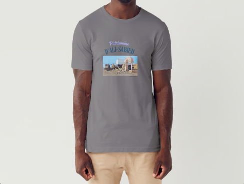 A vendre t-shirt plus maquette flocage patrimoine d'ali-sabieh