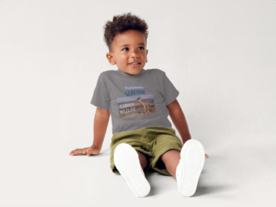 A vendre T-shirt pour enfants , avec flocage de la Gazelle du Patrimoine de Djibouti